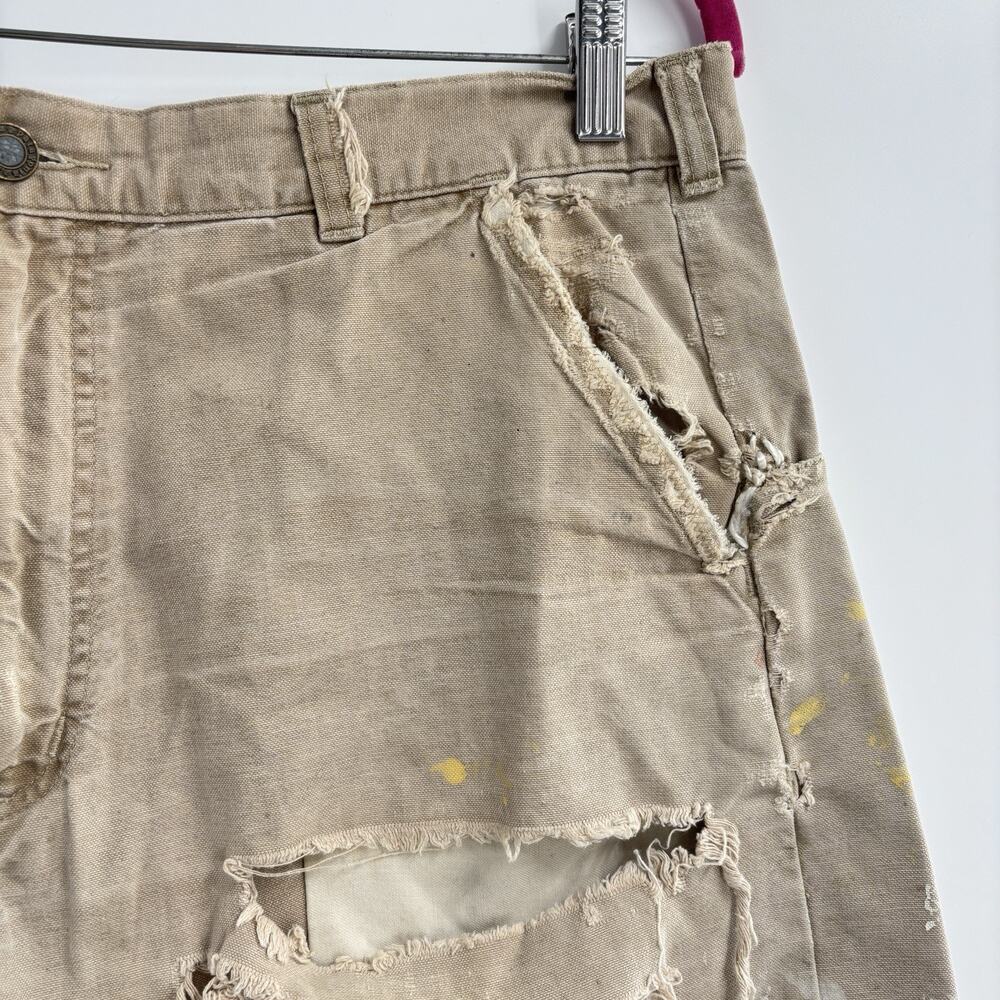 Vtg Patagonia Shorts Mens 36 Thrashed Stand Up Patched Holes Distressed - Picture 8 of 13